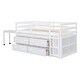 preview thumbnail 8 of 17, Twin Size Loft Bed with Retractable Writing Desk