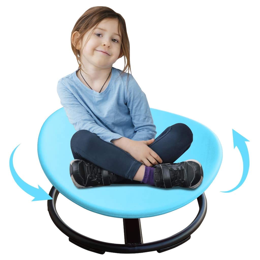 KIds Sensory Swivel Chair For Children With Autism, Sensory Toys For Children With ADHD, Training Body Coordination, Blue