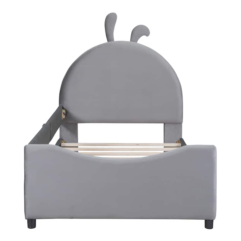 Twin Size Upholstered Daybed with Headboard