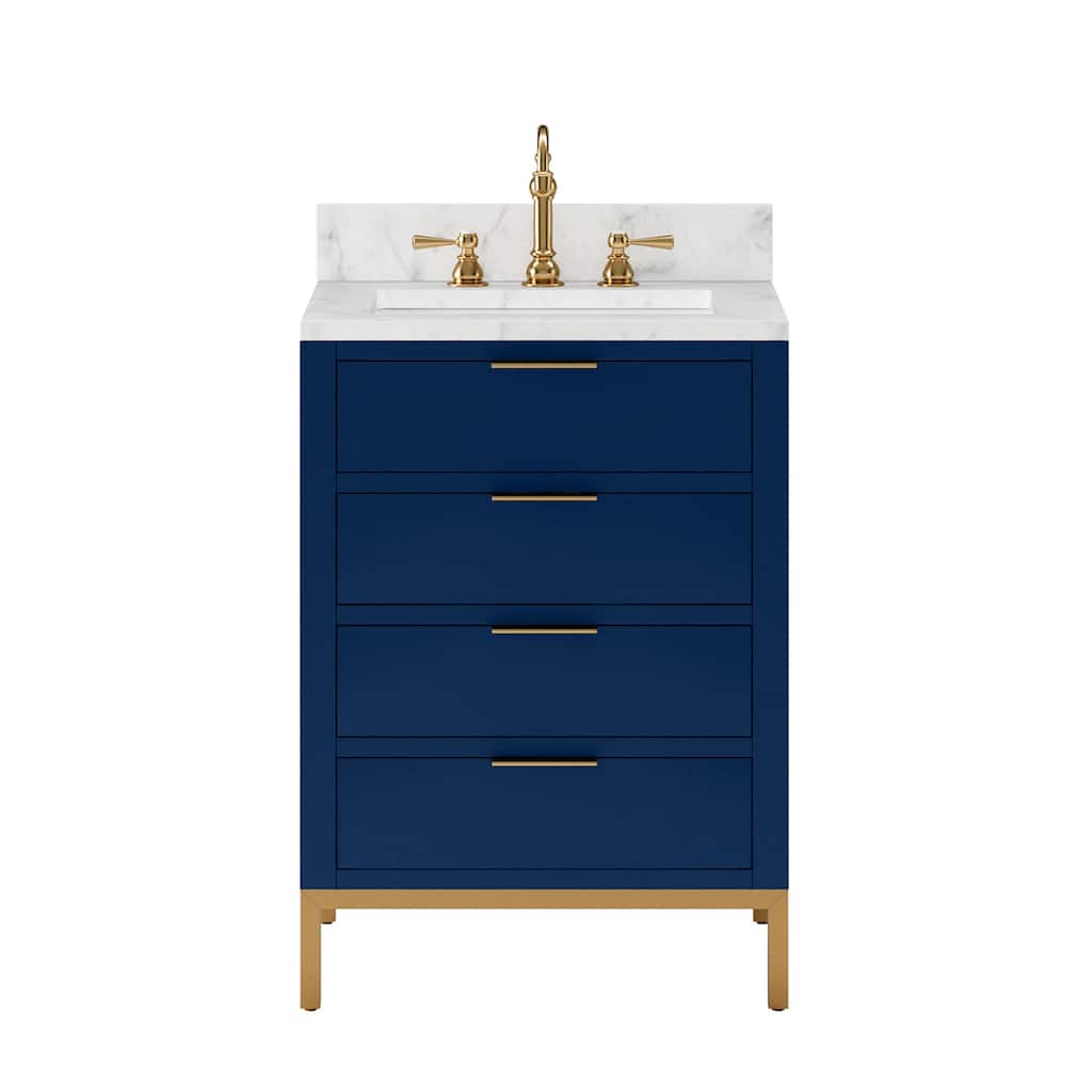 Bristol Carrara White Marble Countertop Vanity