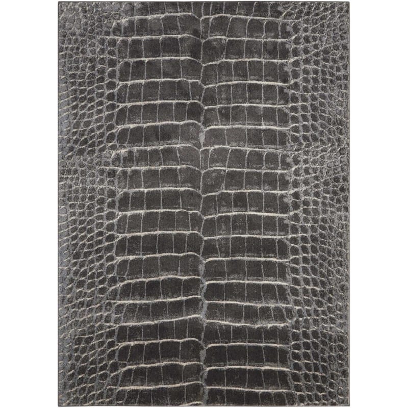 Kaqu Distressed Modern Non Skid Stain Resistant Area Rug By HomeRoots - 87' X '63' X '0.5
