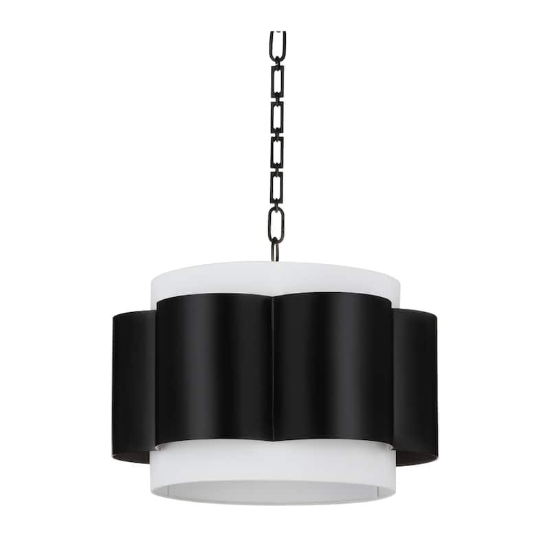 Quorum International 8229-4 Belinder 4 Light 22" Wide Pendant - Matte Black