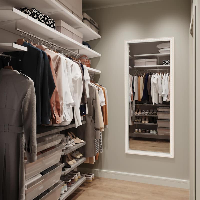 Beaded Dressing Mirror - Natural - 54H x 29W x 4D