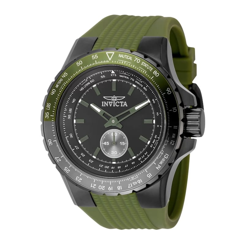 Invicta Men's 49323 Aviator Quartz Multifunction Black Dial Watch