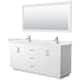 Option White / White Quartz Top / Brushed Nickel Hardware