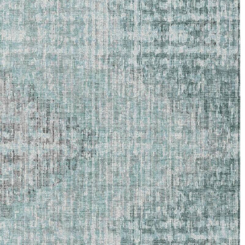 HomeRoots Geometric Transitional Rectangle Outdoor Rug