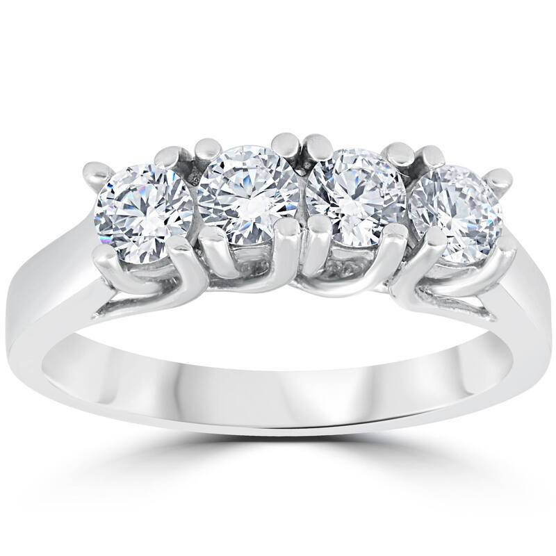 1 1/2ct Diamond Wedding Ring Enhancer White Gold