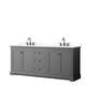 Option Dark Gray, Black Trim, White Quartz Top