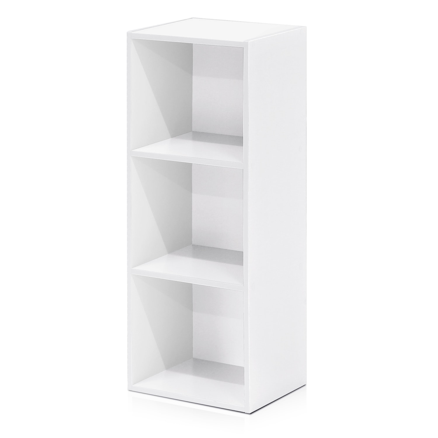 3-Tier Open Shelf Bookcase Compact Storage Organizer with Simple Design for Living Room or Office Décor