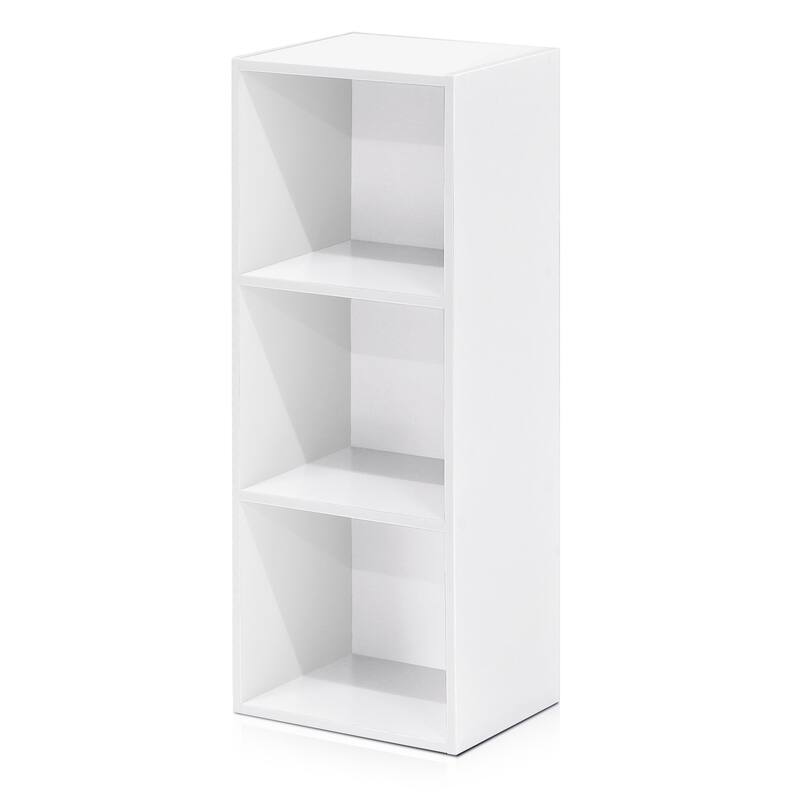 3-Tier Open Shelf Bookcase Compact Storage Organizer with Simple Design for Living Room or Office Décor