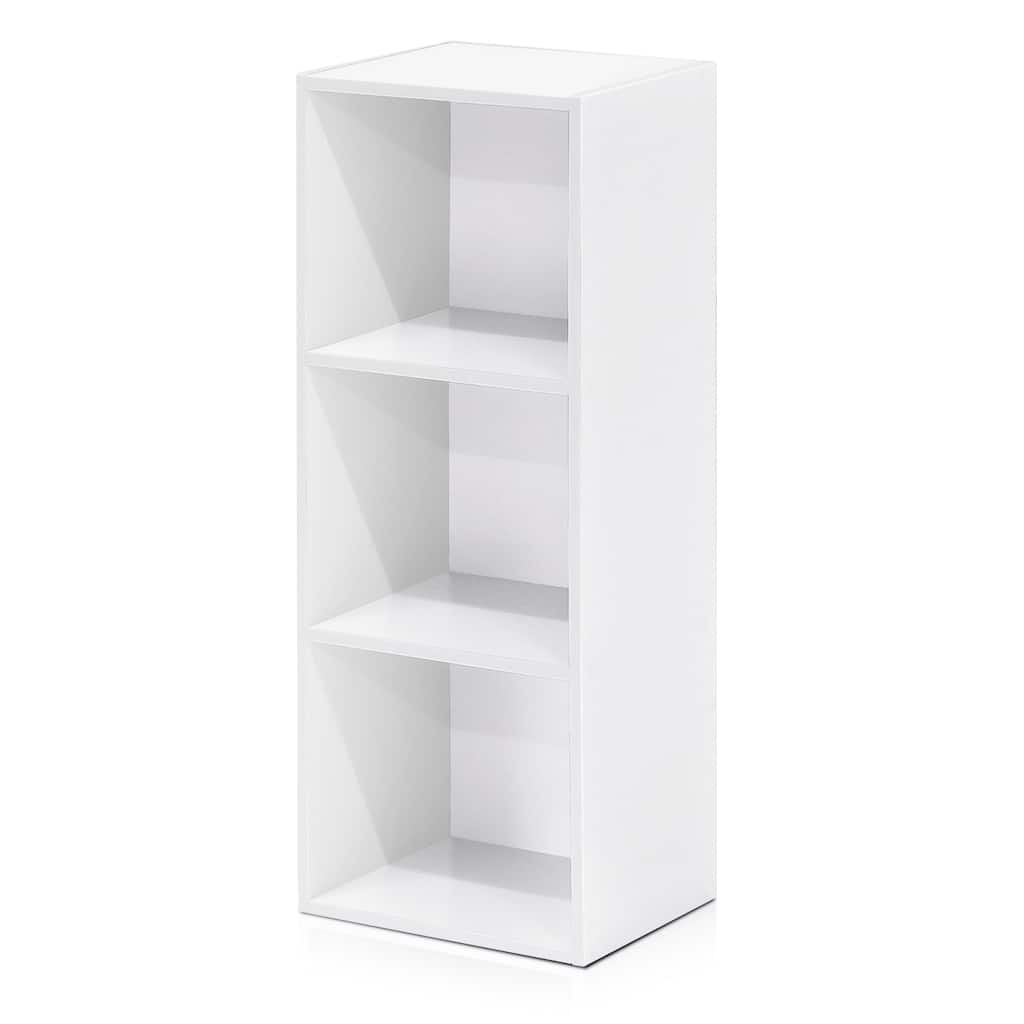 3-Tier Open Shelf Bookcase Compact Storage Organizer with Simple Design for Living Room or Office Décor