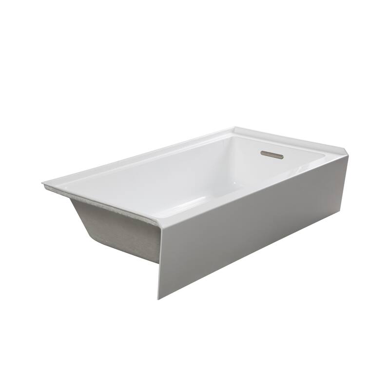 Transolid UATLN603020-R Unity 60" x 30" Three Wall Alcove Acrylic - White