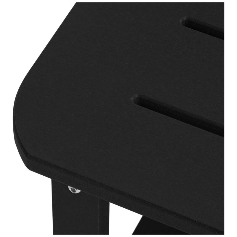 Brighton Outdoor Poly Two Shelf Side Table