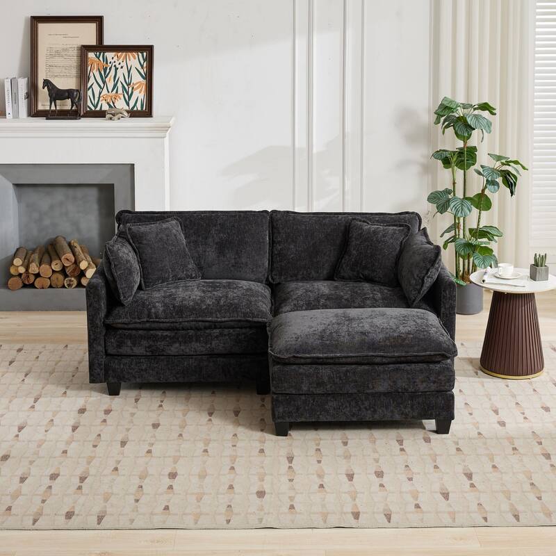 Cloud Sofa Ottoman only, Modern Sectional Couch, for Living Room Bedroom and Apartment