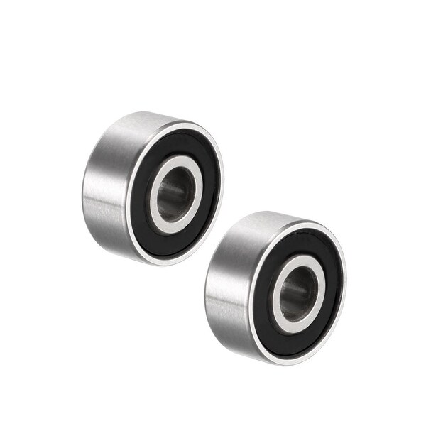 R2-2RS Deep Groove Ball Bearing 1/8"x3/8"x5/32" Sealed GCr15 Bearings 2pcs