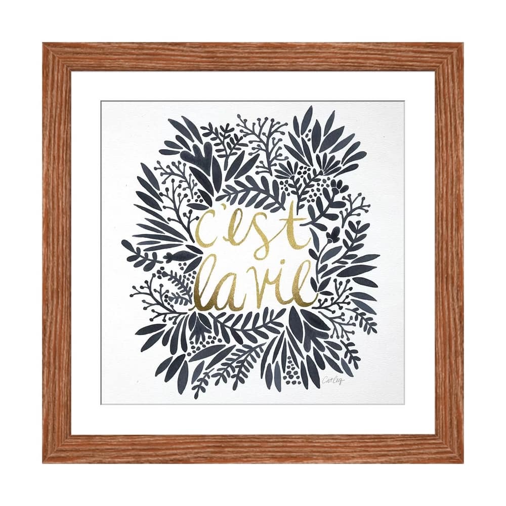 iCanvas "C'est La Vie Grey" by Cat Coquillette