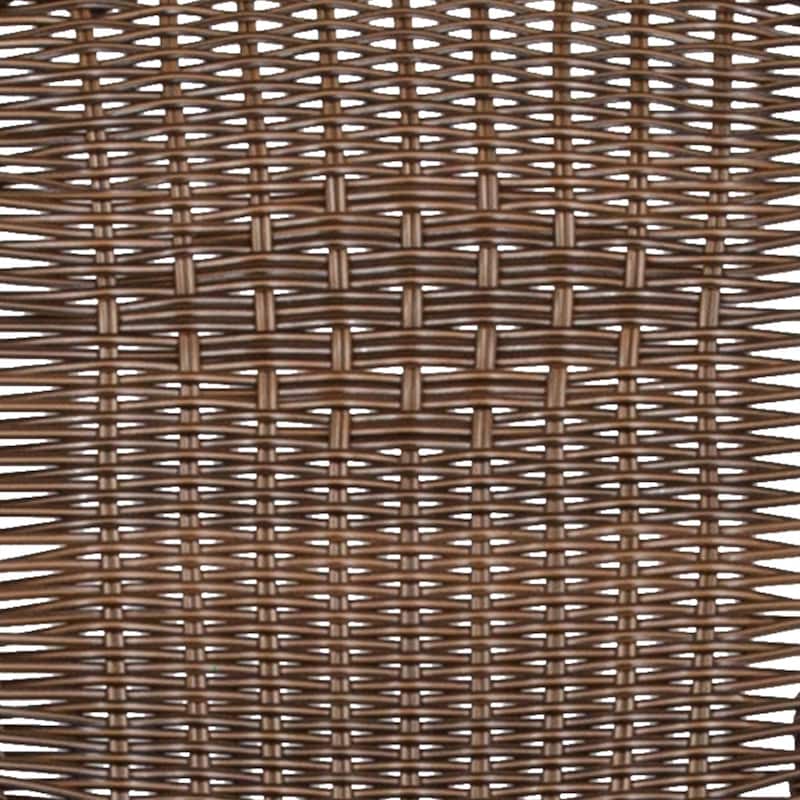 Indoor/Outdoor Stacking Rattan Restaurant Patio Chairs (Set of 4)