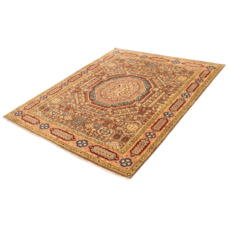 ECARPETGALLERY Hand-knotted Jules Serapi Brown Wool Rug - 7'10 x 9'11