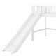 preview thumbnail 4 of 13, Twin Loft Bed with Ladder and Slide White Platform Bed