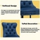 preview thumbnail 50 of 64, Contemporary Velvet Upholstered Counter Bar Stools Set of 4