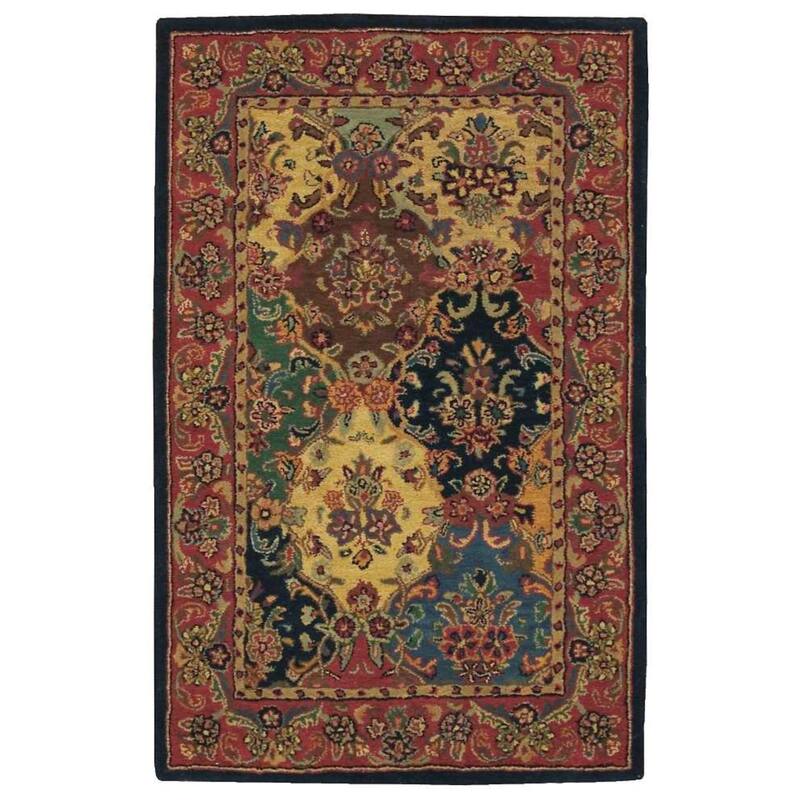Fufo Power Loomed Floral Traditional Soft Area Rug By HomeRoots - 96' X '60' X '0.5 - 96' X '60' X '0.5 - Tan - Rectangle