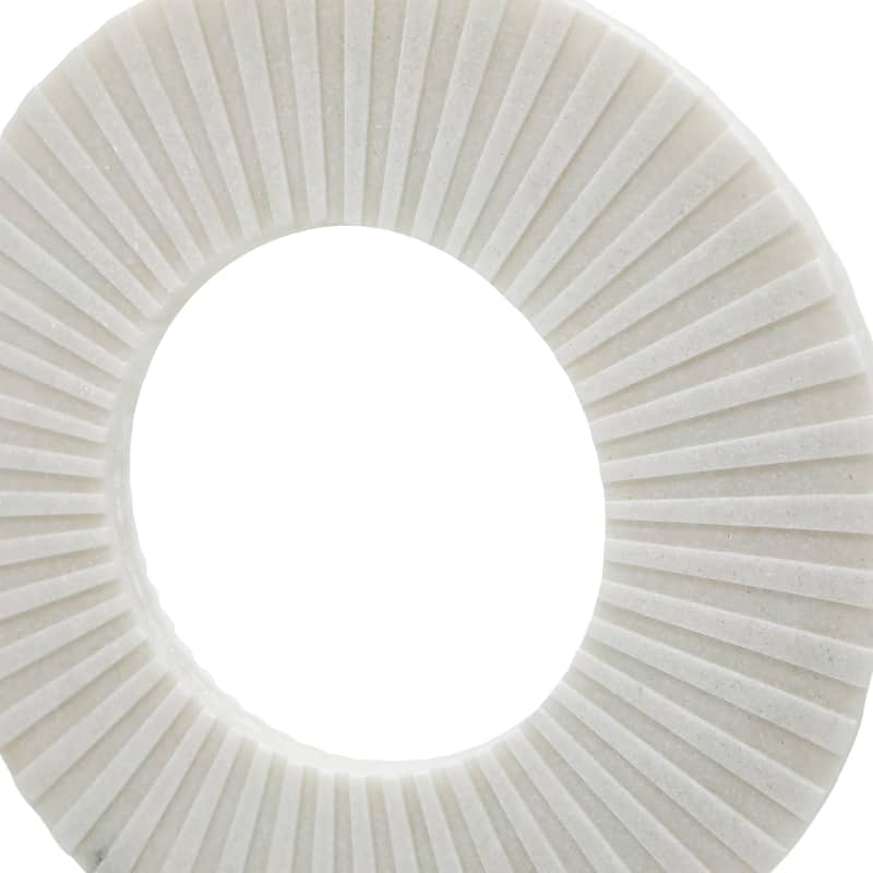 Sagebrook Home's Stunning 18" Gabella Statuary Chic White Resin, Acrylic Accent, Iron Base Decorative Object - 14" x 4" x 18"