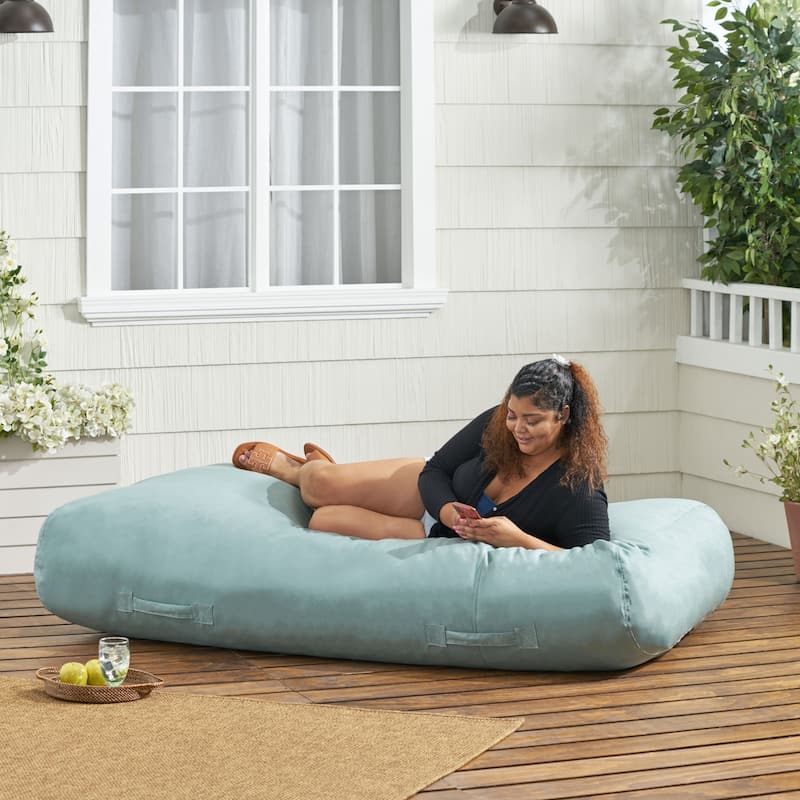 Carol Outdoor 6'x3' Floor Lounger Cushion by Christopher Knight Home