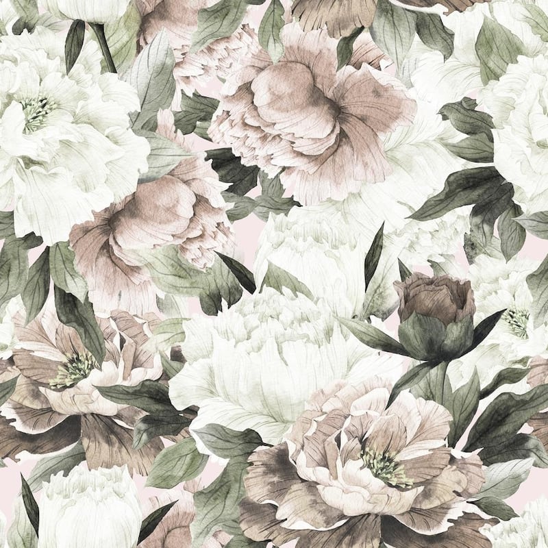 GK Wall Design Dutch Floral Peony Blossom Classical Removable Wallpaper
