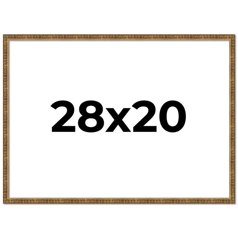 28x20 Frame Gold Picture Frame - Complete Modern Photo Frame Includes