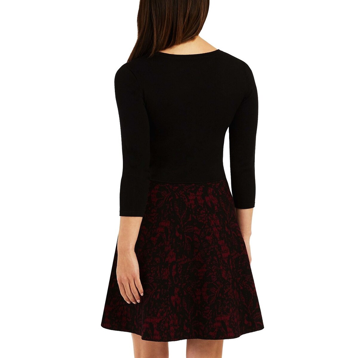 BCX Junior's 3/4 Sleeve Lace Skirt Sweater Dress - Color- Size Large - Bed  Bath & Beyond - 40640717