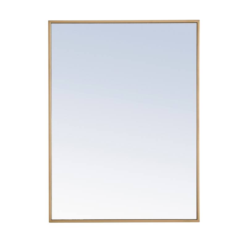 Strick & Bolton Posey Rectangular Metal Mirror