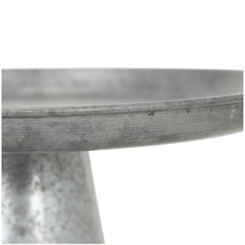 Gray Metal Cake Stand