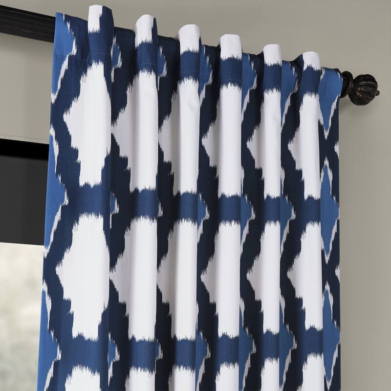 Exclusive Fabrics Sorong Printed Cotton Single Curtain (1 Panel)