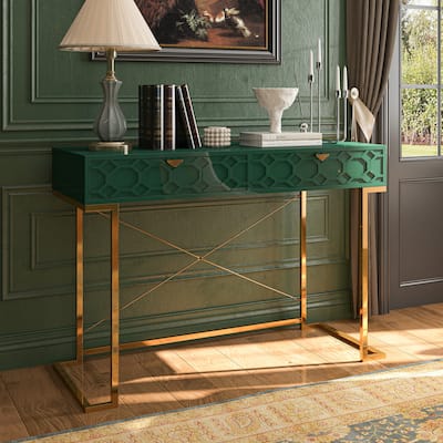 Clihome Glossy Storage Home Office Desk Dressing Table