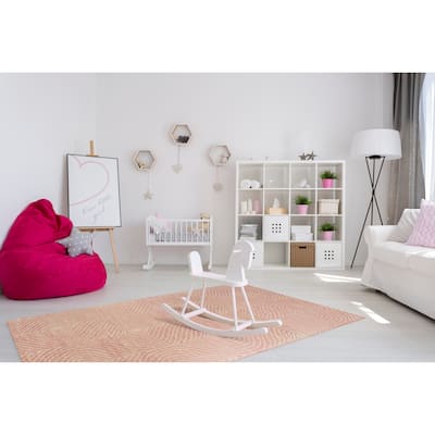 Pink Contemporary Transitional Spring Area Rug - Elegant and Timeless Design - 8' x 10'