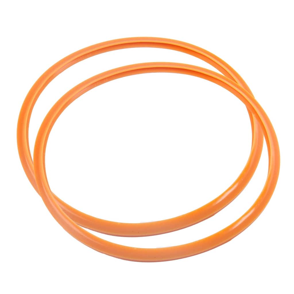 2pcs 34cm Silicone Pressure Cookers Gasket Sealing Ring Replacement - Orange - 34cm/13.4"