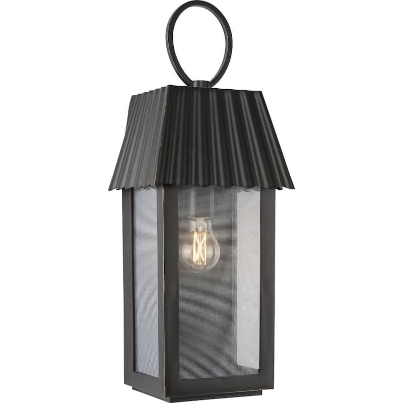 POINT DUME® Hook Pond Oil Rubbed Bronze Outdoor Wall Lantern with DURASHIELD - 8.5 in x 7.125 in x 22.375 in
