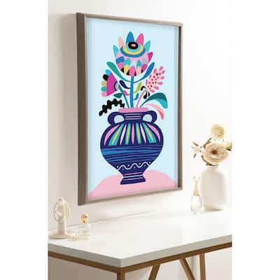 Kate and Laurel Blake MCM Whimsical Framed Printed Art by Rachel Lee