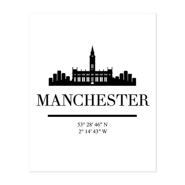 Manchester United Kingdom Illustrations Coordinates Art Print/Poster