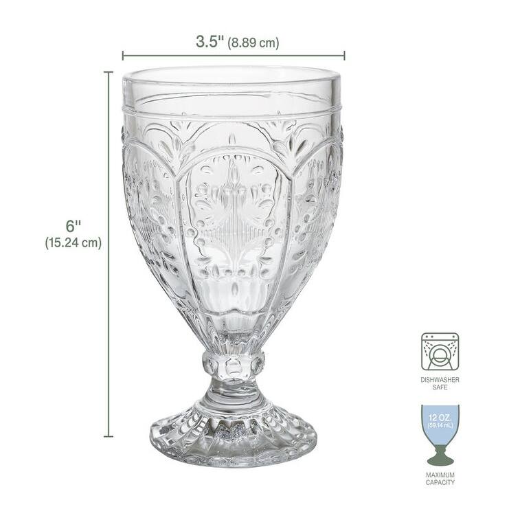 Fitz and Floyd Trestle Clear Goblet (Set of 4) Bed Bath & Beyond