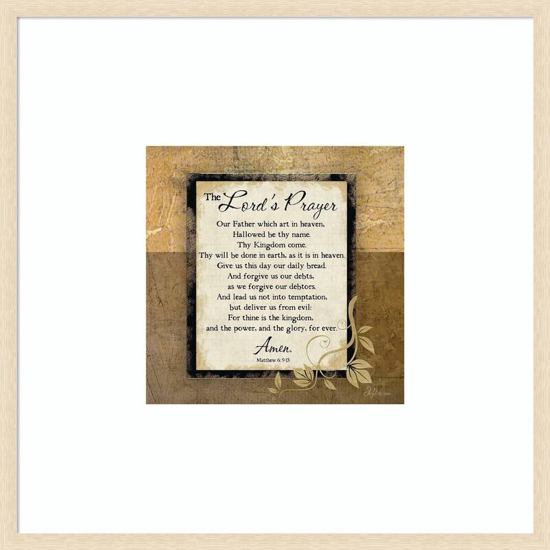 The Lords Prayer by Jennifer Pugh Wood Framed Wall Art Print - On Sale ...