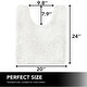 preview thumbnail 31 of 134, Deconovo Chenille Bath Rugs - Thick Plush Microfiber, Non-Slip Washable Bathroom Mats