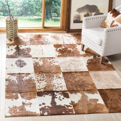 SAFAVIEH Handmade Studio Leather Shiona Modern Leather Rug