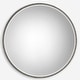 preview thumbnail 1 of 3, Antique Beaded Round Wall Mirror - 40" - Silver