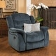preview thumbnail 2 of 22, Hawthorne Steel Glider Recliner by Christopher Knight Home Smoke Blue