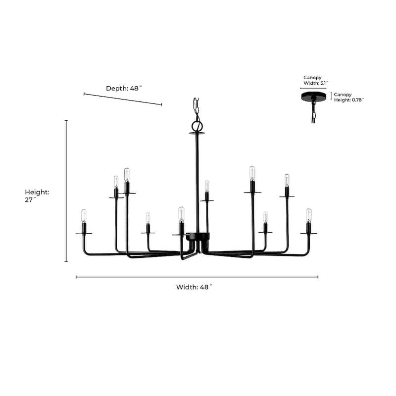 Millennium Lighting Marceline 8/10 Chandelier Ceiling Light