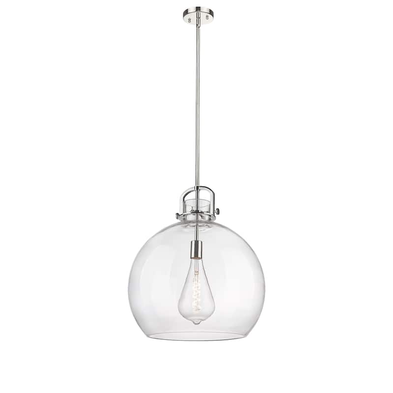 Innovations Lighting Newton Sphere - 1 Light 18" Stem Hung Pendant