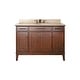 preview thumbnail 22 of 20, Madison 48 in. Single Sink Bathroom Vanity with Carrara Marble Top - 49"W x 22"D