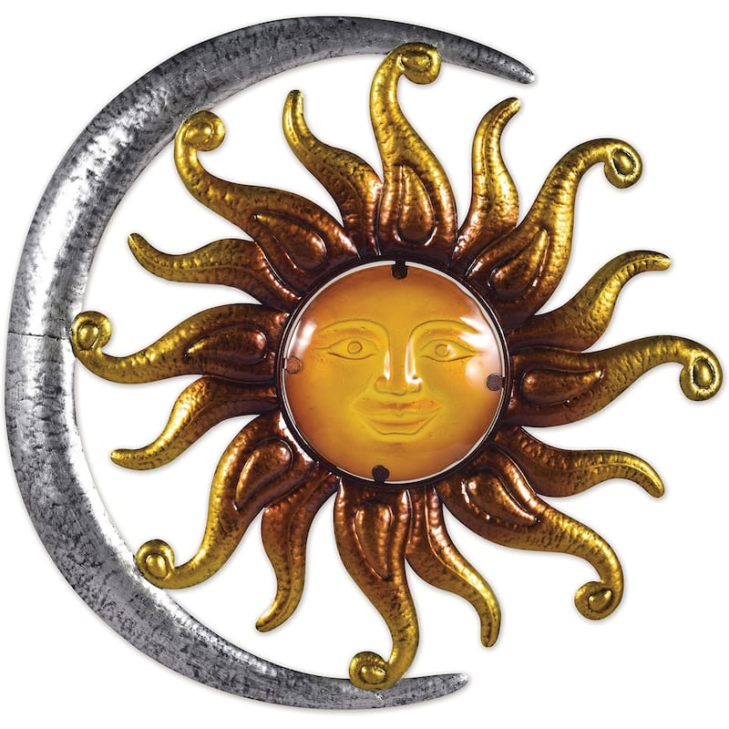 Moon and Sun Wall Decor 18"