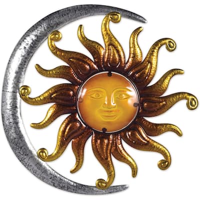 Moon and Sun Wall Decor 18"